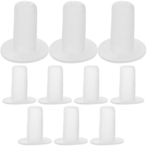 Lurrose 10pcs Calf Feeding Bottle Nipples Rubber Teats for Nursing Bottles Livestock Milk Feeding Supplies Suitable for Farm Use