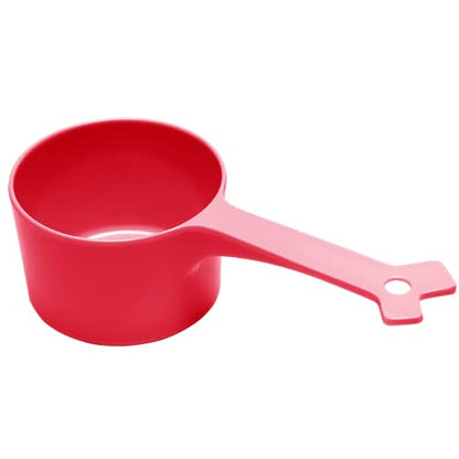 Messy Mutts Melamine Dog Food Scoop (1 Cup Capacity) | Measuring Cup for Animal Food | Features 1/2 Cup Indicator Line | Small or Large Dog Food Scooper | Dishwasher Safe | Watermelon - color: Watermelon