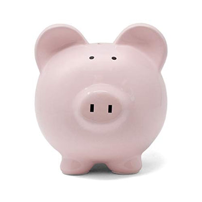 Child to Cherish Ceramic Piggy Bank, Pink - color: Pink