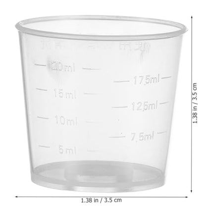HEMOTON 30pcs Reptile Feeding Cups Set 20ml Graduated Measuring Bowls for Lizard Gecko Water and Food Feeder Pet Terrarium Supplies