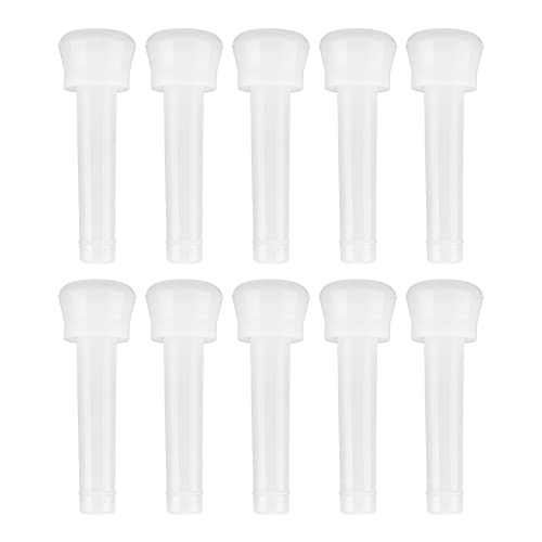 10-Pack Cow Milking Machine Liners, Food Grade Silicone Teat Cup Replacement Parts, Universal Fit, Gentle Suction for Cattle