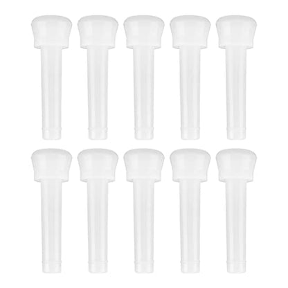10-Pack Cow Milking Machine Liners, Food Grade Silicone Teat Cup Replacement Parts, Universal Fit, Gentle Suction for Cattle