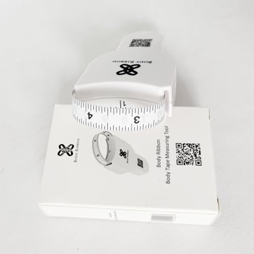 Body Ribbon 80-Inch Automatic Retractable Measuring Tape, 2-Inch Wide Dual Scale Tape for Body Measurement, Fitness Tracking & Tailoring