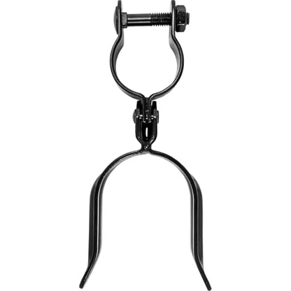 Black 1-5/8" x 2-3/8" Heavy Duty Fork Latch - Pressed Steel - Powder Coated - size: 1-5/8" x 2-3/8"