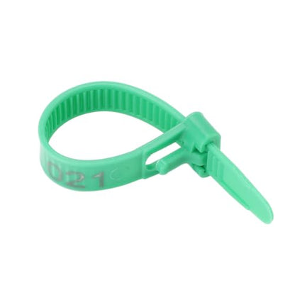 HEEPDD Chicken Leg Bands, Adjustable Fadeless Numbered Plastic Poultry Identification Leg Rings with Clear Colorfast Engraving, for Duck Goose Chicken Management (Green) - color: Green