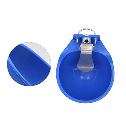TOYANDONA Large Plastic Farm Water Bowl for Cows Horses and Livestock Automatic Drinking Trough Float Valve for Cattle and Goats Sturdy Animal Waterer for Farm Use