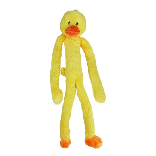 Multipet's Swingin Slevin XXL Oversized 30-Inch Yellow Duck Plush Dog Toy - size: 27", style: Duck