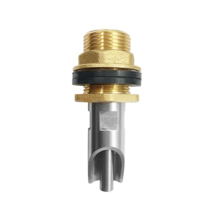 4 Sets Pig Nipple Waterer with Water Tank Connectors and Hole Opener | Sturdy,durable,and corrosion-resistant stainless steel and brass;Automatic Water Control System;Easy install with hole opener