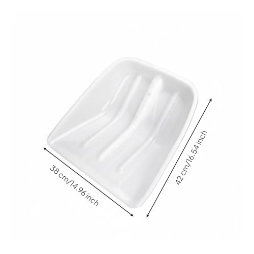 Duty Multi-Use Agricultural Ladle Thickened for Farmers, Workers, Warehouse, Garden, White, Medium 42x38cm - size: Medium 42x38cm