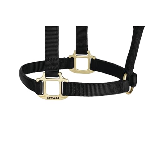 Weaver Leather Original Non-Adjustable Nylon Horse Halter, Small, Black