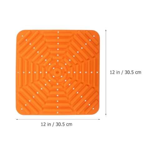 Ipetboom 2pcs Silicone Chicken Nesting Box Pads Washable Bedding Mats for Chicken Coop Nest Building -Prevent Rolling Design Grey for Poultry Care