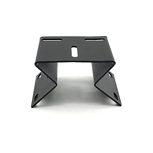 CCTV Video Surveillance Camera Mounting Bracket Vertical Wall Corner Right Angle Plate Supporting Holder Crane Metal Black White (Black Mount)