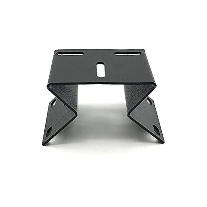 CCTV Video Surveillance Camera Mounting Bracket Vertical Wall Corner Right Angle Plate Supporting Holder Crane Metal Black White (Black Mount)