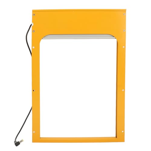 Auto Chicken Door, Battery Powered LED Display Automatic Chicken Door Opener for Duck (Yellow) - color: Yellow