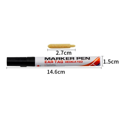 Ear-Tag Marking Pen Livestock Control Swine Cow Sheep Identification Tools Lightweight Livestock Supplies Waterproof Marking Pen