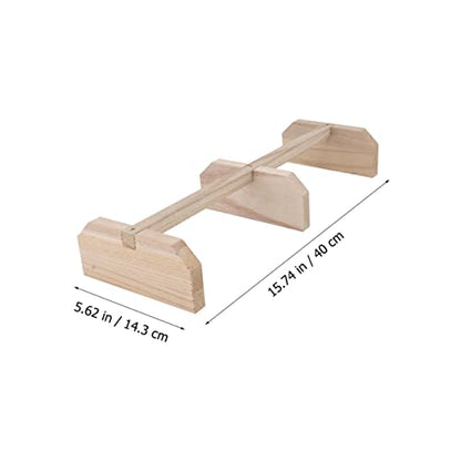 Balacoo Wooden Chicken Perch Roosting Bar Natural Bird Stand for Hens and Medium to Large Birds Safe Parrot Pet Coop Accessory for Secure Off Ground Resting