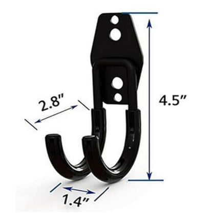 zoele Wall Mounting High Velocity Floor Fan Bracket, Wall Mount Industrial Grade Floor Fan Hook Hanger, Wall Fan Support Hook kit (Black-0) - color: Black-0