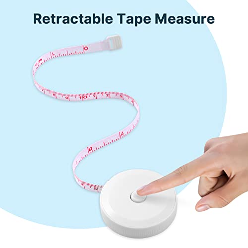 Tape Measure, 5 Pack 79 Inches/200CM Measuring Tape for Body Measurements Weight Loss, Retractable Fabric Sewing Small Cloth Waist Body Tape Measure Body Measuring Tape - size: 79in