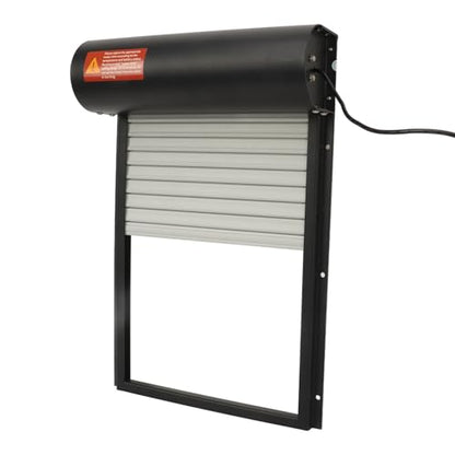 Automatic Chicken Coop Door, Solar Powered Chicken Door Opener with Timer LED Display for Duck Goose Poultry Safety (Black) - color: Black