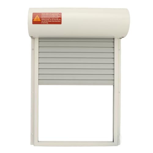 Automatic Chicken Coop Door, Solar Powered Timer Metal Poultry Door with LED Display Controller, for Chicken Duck Goose Farm Safety Equipment (White) - color: White