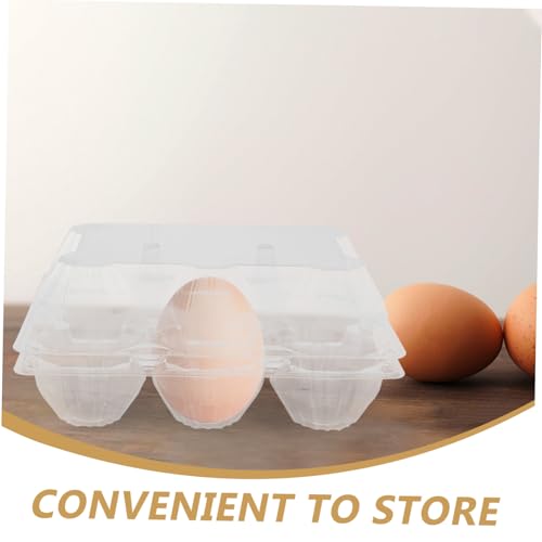 6pcs Easter Egg Cartons Jumbo Egg Cartons for Goose Reusable Display Tray Storage - size: 21.00X14.00X9.50CM