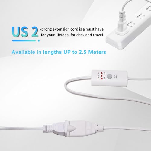HNB Auto Off Timer for Oil Wax Warmer Burner Indoor Small Appliances Timer Plug for Electrical Outlet 5 Timing Setting 12 Hours Timed Power Switch (timer5D2.5m1pc) - color: white A