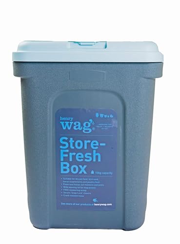 Henry Wag Store-Fresh Dog Food Box - Perfect for Storing Dry Pet Food, Bird Seed, Horse Supplements & Poultry Feed - 7.5kg