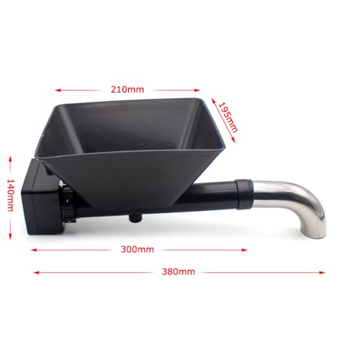 Adjustable Speed Electric Powder Particle Feeder, Automatic Feeding Machine for Livestock & Animal Feed (Stainless Steel) - size: Stainless Steel