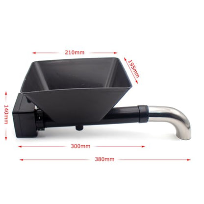 Adjustable Speed Electric Powder Particle Feeder, Automatic Feeding Machine for Livestock & Animal Feed (Stainless Steel) - size: Stainless Steel