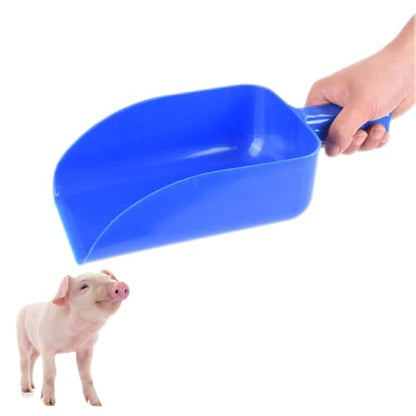 Heavy Duty Plastic Utility Scoop - Durable Stackable Hand Scoop for Farming, Ranching, and Livestock Care - size: 1