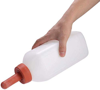 Livestock Milk Feeder Bottle, 2L Nursing Bottle Set for Calf, Sheep, Lamb, Cow