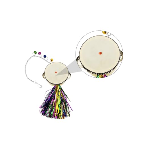 Outanaya Chicken Toy Egg Laying Feature Pet Chicken Hanging Mirror Interactive Plaything