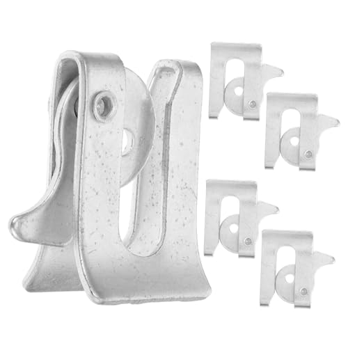 Milisten 5pcs Metal Fence Gate Latch Lock Barn Door Latch for Farm Farrowing Crate Lock Farrowing Crate Door Nursery Fence