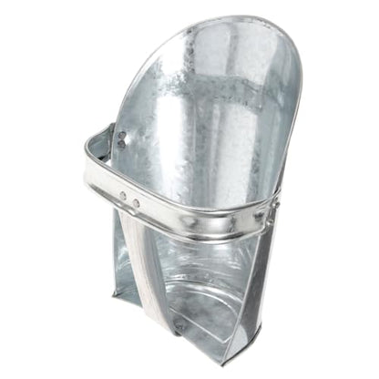 BESPORTBLE Large Stainless Steel Feeding Shovel for Livestock Sturdy Multi-use Feed Scoop Enclosed Handle for Farm Feeding and PET Fodder Distribution