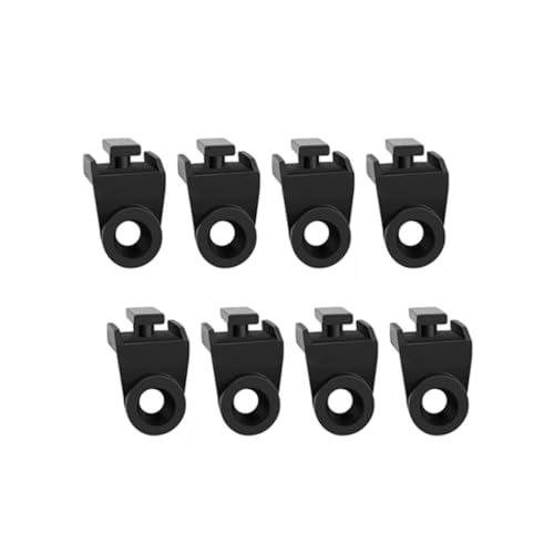 Electric Radiator Intercooler Fan Mounting Kit, L-Shape Fan Bracket Feet Tab Mount Install Legs Engine Universal Plastic Electric Cooling Fan Mounts Tabs (8PCS) - size: 8PCS