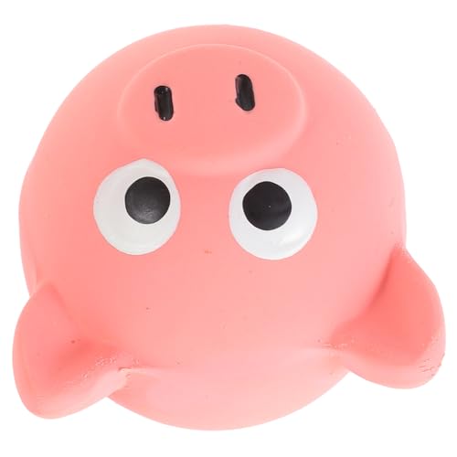 jojofuny Squeaky Pig Head Dog for Puppies and Small Dogs Interactive Chew to Strengthen Mental Stimulation and Prevent Furniture Damage Tough for Heavy Chewers Pink Cartoon Design