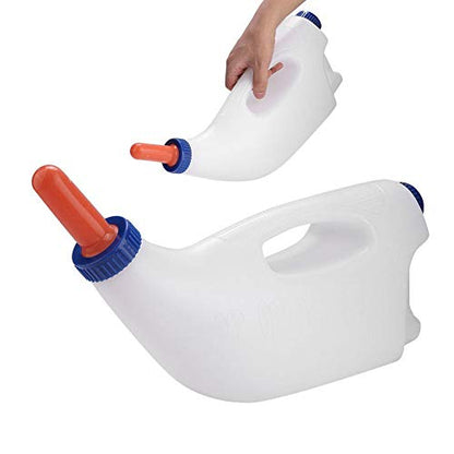 Calf Milk Bottle Horizontal Cow Nursing Bottle Farm Feeding Equipment New Born Calf Nurser with Handle & Nipple 4L