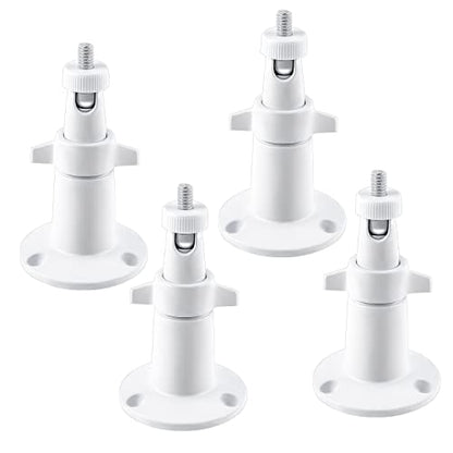 Security Camera Universal Mounting Bracket,Adjustable Indoor/Outdoor Security Wall Metal Bracket, Compatible with Arlo Pro/Pro 2/Pro 3/Pro 4/Ultra/Ultra 2, & with Ring Stick Up Cam Battery (4 Pack) - size: 4 Count (Pack of 1)