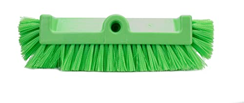 SPARTA Multi-Level Tile Scrub Brush 12" Wide Brush Head, Heavy-Duty Tile Cleaning Brush with End Bristles for Commercial Tiles, Tubs and Floor, Plastic, 12 Inches, Lime - color: Lime