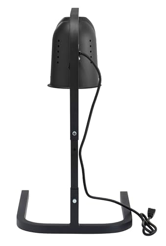 Kratos Commercial Countertop Food Heat Lamp|Freestanding Two Bulb Warmer | Black Countertop Heat Lamp for Food |120V, 500W | Adjustable Height Design | ETL Certified (31M-004) - size: 2 Bulb-Black