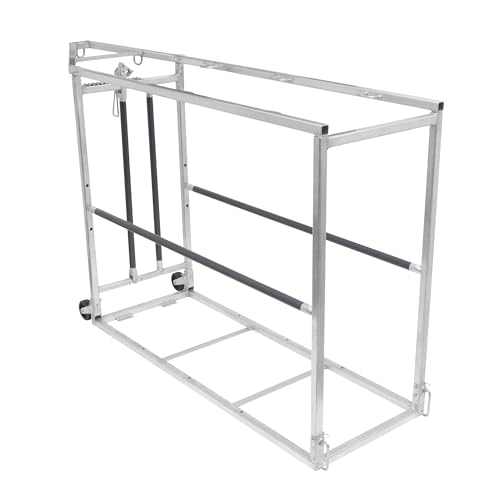 Heavy-Duty Livestock Blocking Cattle Chute with Head Lock, Collapsible, Powder-Coated Frame, Spring-Loaded Rod for Secure Transport & Safe Animal Handling