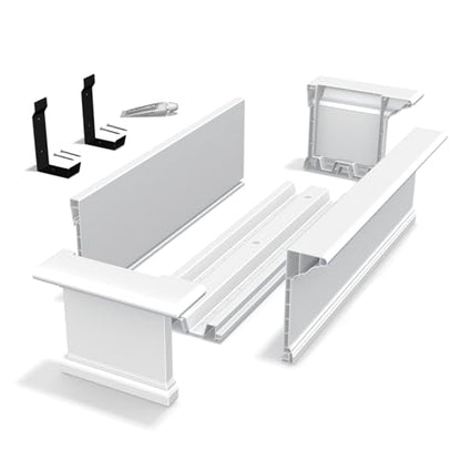 Mayne 4822-W Yorkshire Window Box, 2-foot, White - size: 2-foot