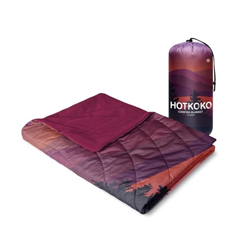 Waterproof Stadium Blanket, Fleece Camping Blanket Soft Warm Wearable Camp Blanket for Outdoor Camping, Picnic, Stadium, Sports, Beach, Car - color: Moon Night