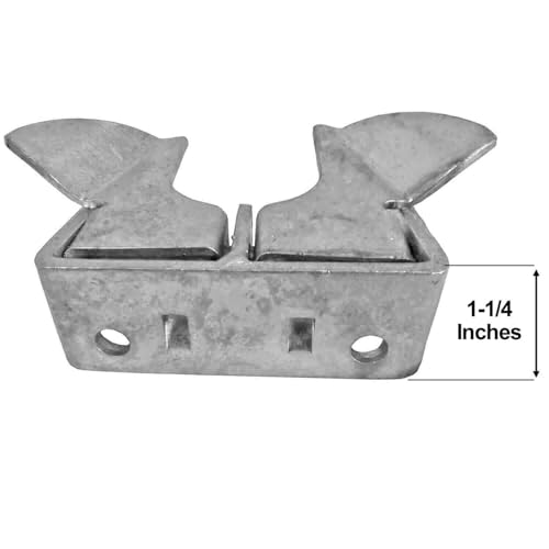 Wall Mount Gate Butterfly Fork Latch - 1-3/8" to 1-5/8" Fork Diameter - Chain Link Fence Gate Latching Hardware - - CASE Qty 25 - size: 1-3/8" Wall Mount - 25 Count
