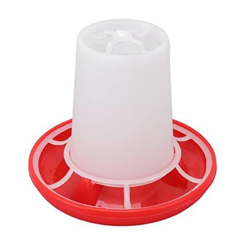 Dioche Sturdy Poultry Feeder and Waterer Kit with Rotating Sleeve for Easy Feeding and