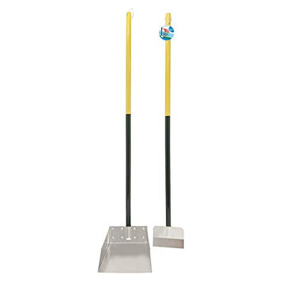Four Paws Stainless Steel Long-Handled Dog Pooper Scooper Spade & Pan 2 Piece Set, Pet Waste Pickup Tool, 38" x 7" - size: Small, 7" x 7" x 38", style: Spade & Pan Set