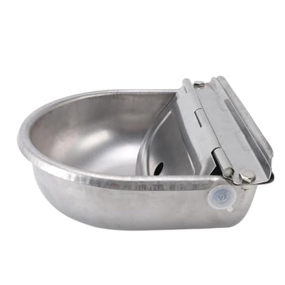 Dpofirs Large Capacity Animal Water Bowl | Automatic Stainless Steel Drinking Trough Dispenser for Livestock Dogs Horses Cows Easy
