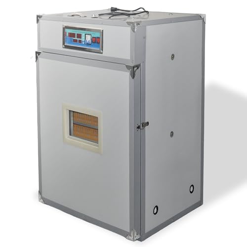 XKV 440 Egg Incubator with Automatic Egg Turning,Temperature Control and Humidity Control,Hatching Eggs,Chicken,Ducks,Poultry,Industrial Brooding Machine Chicken Incubator for Farm,Lab,Home,Indoor - size: 440 Egg-265L