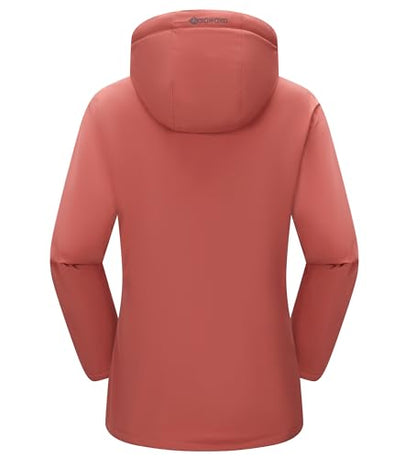 Women's Waterproof Snow Ski Jacket Warm Winter Coat Insulated Snowboarding Jacket Softshell Hiking Jacket - color: W-vermilion, size: XX-Large