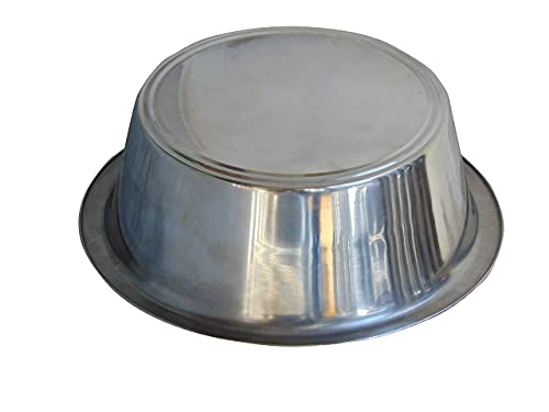 Bosky 2-Pack Stainless Steel Dog Bowl 8.8" Wide, Replacement Feeder Bowls | fits feeder with hole opening 8.2"-8.7" , Pet Metal Food and Water Dish - size: 8.9" (2-Pack)